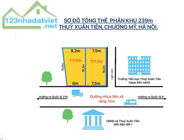Chính chủ Cần Bán
Đia Chỉ ; Đối diện uỷ ban thuỷ xuân tiên-chương mỹ
Diện tích: 239m (