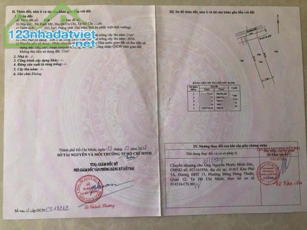 🎀 203m2 có 520tr. giá đẹp có 1 không 2. sổ hồng riêng. Bình Mỹ Củ Chi - 4