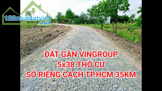 Bán đất thổ 5x38 cách  DT 825 vài KM , sổ riêng - 1