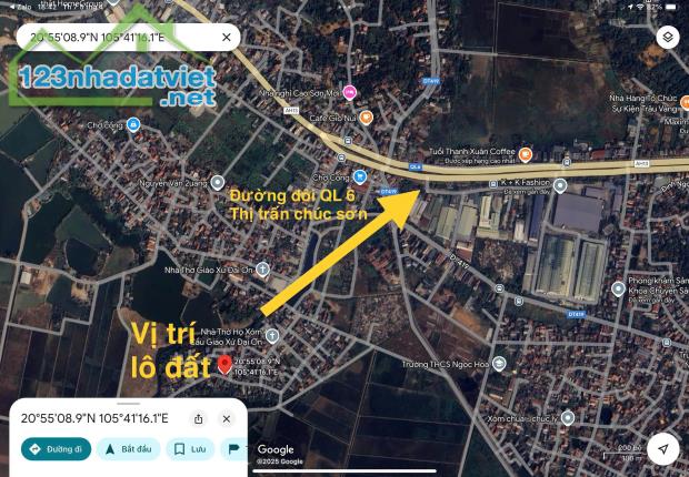 Chủ cần tiên cần thanh khoản nhanh lô đất 67m ngọc hòa chương mỹ hà nội