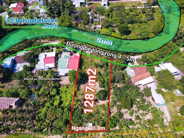 Bán đất Diên Hoà thôn Quang Thạnh view suối cực thoáng mát phù hợp xây nhà vườn nghỉ dưỡng - 5