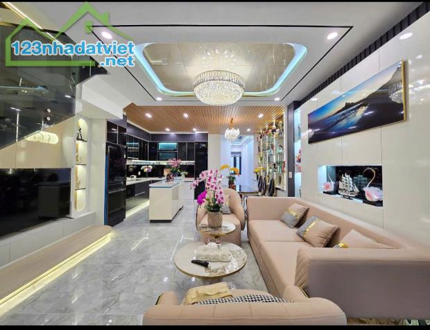 + Nhà 3 tầng mới xây nội thất châu âu đẹp siêu đẹp, cách biển Nguyễn Tất Thành 50m, khu - 1