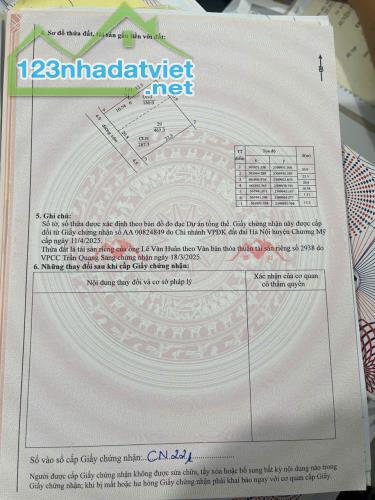 CHÍNH CHỦ BÁN LÔ ĐẤT 467,3M TẠI TÂN TIẾN-CHƯƠNG MỸ-HÀ NỘI - 3