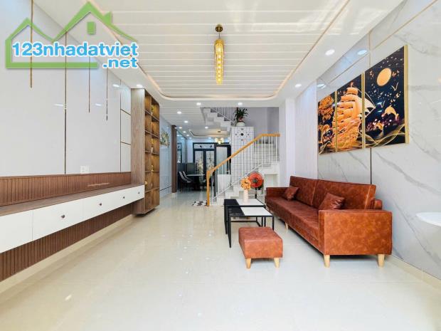 Nhà 4 tầng mới đẹp, hẻm xe hơi tránh Bình Long – 56m² – 4PN – chỉ 7.35 tỷ TL