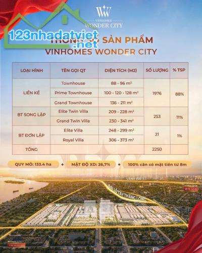 Quỹ căn 96m2, Vinhomes Đan Phượng bàn giao Thô giá tốt nhất, vị trí đẹp. LH: 0912.19.8386 - 1