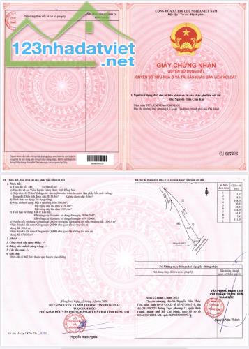 Đồng Nai - Trảng Bom, Chính chủ Bán 3 Lô Đất Thổ Cư - mặt tiền đường lớn 45m liền kề, - 4