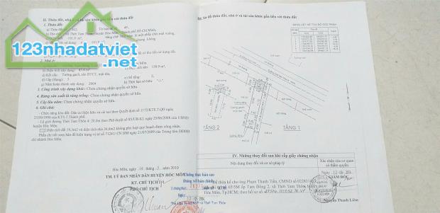 CẦN BÁN NHANH CĂN NHÀ MẶT TIỀN  TẠI Nguyễn Thị Thảnh,  Thới Tam Thôn, Hóc Môn,HCM - 1