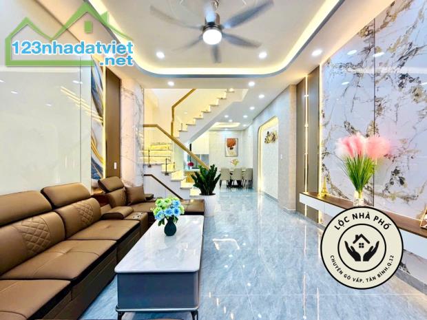48M2☘️BÁN NHÀ 4 TẦNG✨HẺM Ô TÔ 4M, NGUYỄN VĂN KHỐI, P9 GÒ VẤP, 6.x Tỷ