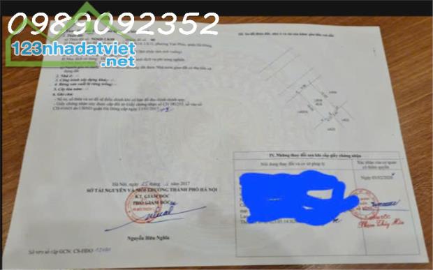 Chính chủ bán lô đất Vạn Phúc mặt tiền 4,58m vỉ hè 2m vị trí đắc địa kinh doanh đa nghành