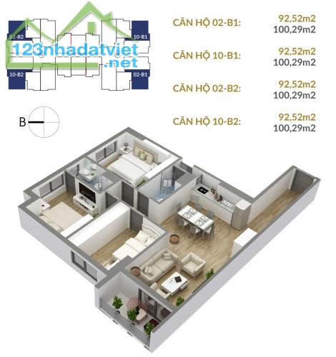 Bán căn góc 3ngủ 93m toà sky central 176 Định Công Hoàng Mai