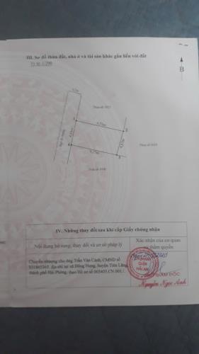 Bán lô đấ ngõ 172 Cát Linh, Tràng Cát 45,68m2 giá chỉ 1,39 tỷ