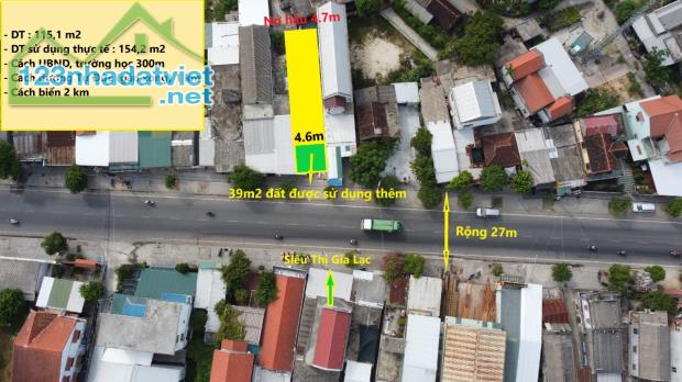 Bán đất 115m2 mặt tiền đường Kinh Dương Vương, phường Thuận An, TP Huế, chỉ 3,7 tỷ - 3