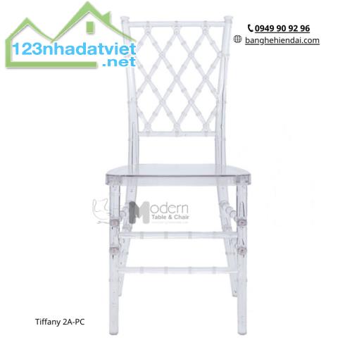 Ghế nhựa trong suốt ngoài trời Tiffany 2A-PC ở HCM Furni.vn Ghế nhập khẩu đẹp rẻ