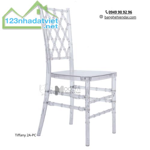 Ghế nhựa trong suốt ngoài trời Tiffany 2A-PC ở HCM Furni.vn Ghế nhập khẩu đẹp rẻ - 3