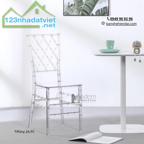 Ghế nhựa trong suốt ngoài trời Tiffany 2A-PC ở HCM Furni.vn Ghế nhập khẩu đẹp rẻ - 4