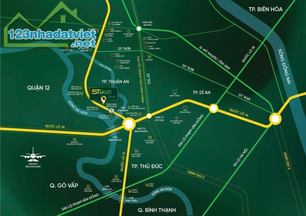 Căn hộ mặt tiền QL 13 - Giá chỉ từ 1,855 tỷ - căn 2pn