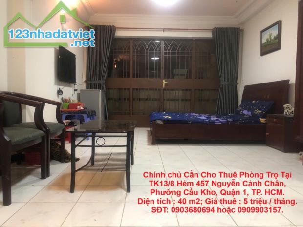Chính chủ Cần Cho Thuê Phòng Trọ Tại Trung Tâm Quận 1, TP. Hồ Chí Minh. - 2