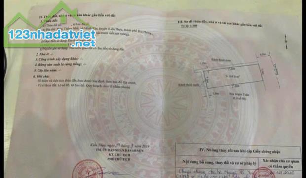 Bán đất Minh Tân - Kiến Thụy - Hải Phòng - 1