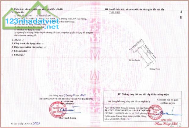 Bán đất Hải Thành - Dương Kinh - Hải Phòng - 2