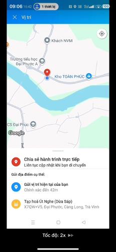 Bán đất khu vực xã Đại Phước, huyện Càng Long, Trà Vinh