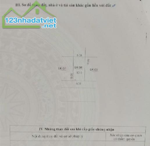 BÁN LÔ ĐẤT- ĐẤU GIÁ PHÚ LƯƠNG 2- PHÂN LÔ - VỈA HÈ - KINH DOANH 50M2- MT 5M- GiÁ 10,2 TỶ - 1