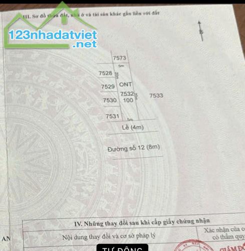 Cần bán Lô đất DT: 5x20 100m2 Giá: 2 tỷ 800. - 2