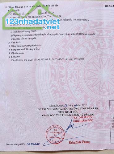 CẦN BÁN ĐẤT QUY HOẠCH KHU DÂN CƯ – HUYỆN EA KAR, ĐẮK LẮK - 3
