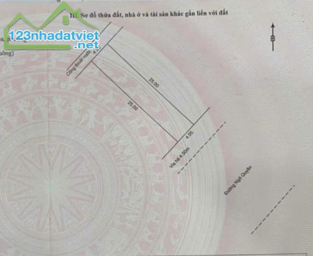 NHÀ 2 TẦNG MẶT TIỀN NGÔ QUYỀN – ĐẤT ĐẸP VUÔNG VỨC – TIỀM NĂNG KINH DOANH CỰC MẠNH