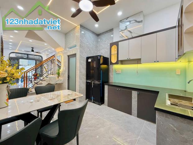 Bán nhà xây mới 100% hẻm 4,5m đường Lê Đức Thọ, P.16, 3,7 x 12, 4 lầu giá 5.75 tỷ tl - 4