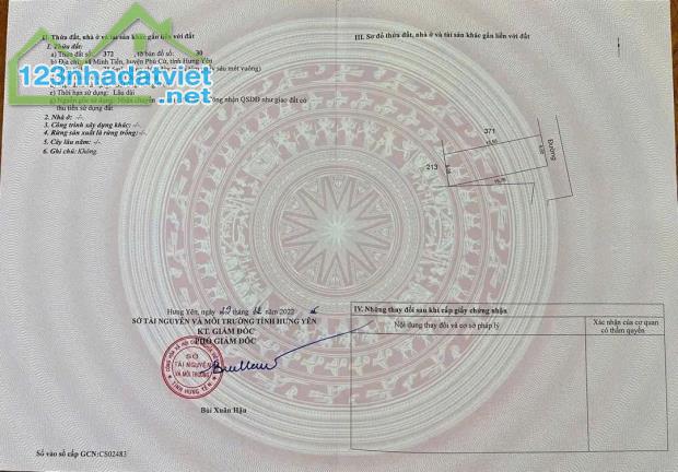 Đất Hưng Yên 79m2 giá 850 triệu lô góc ô tô vào cách khu du lịch khoáng nóng 500 mét. - 3