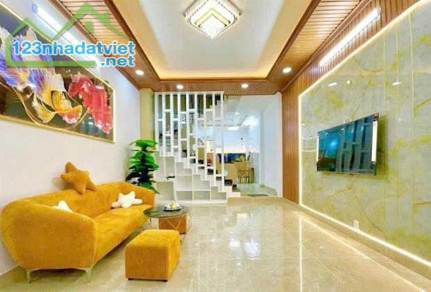 BÁN NHÀ BÌNH TÂN, GIÁP TÂN PHÚ, 4 TẦNG FULL NỘI THẤT, HẺM Ô TÔ, 6 TỶ - 2