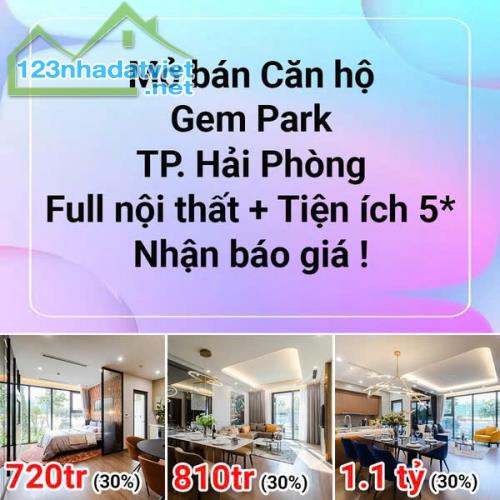 GEM PARK HẢI PHÒNG – ĐẦU TƯ CĂN HỘ CHO THUÊ “CHUẨN HÀN” TẠI MIỀN BẮC . Chỉ từ 600 triệu