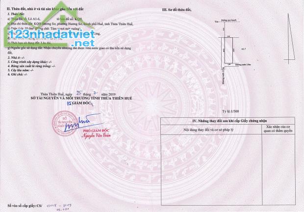 KQH HƯƠNG SƠ LÔ TUYỆT ĐẸP 80m ,Gần trục chính Mai Lượng