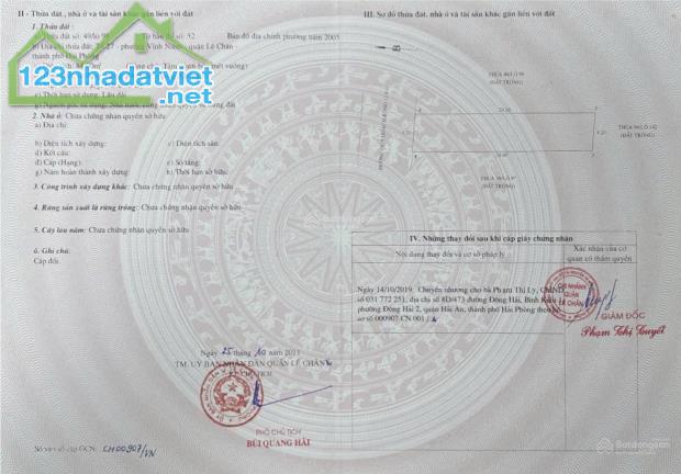 CHÍNH CHỦ CẦN BÁN GẤP 2 MẢNH ĐẤT LIỀN KỀ TẠI MẶT ĐƯỜNG TRỰC CÁT 1, LÊ CHÂN, HẢI PHÒNG - 5