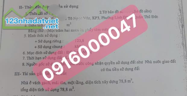 Dãy 4 phòng trọ, 132m2 full thổ, không QH, Tô Ngọc Vân, Linh Đông, Thủ Đức - 3