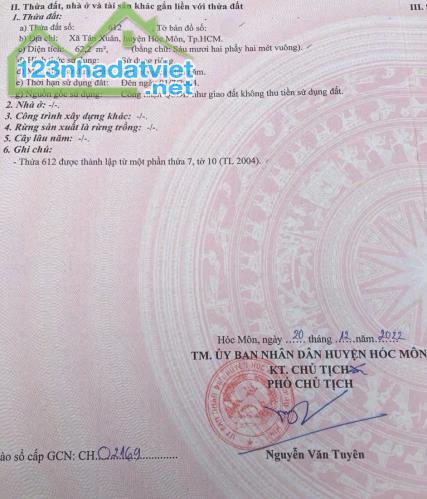 ❌ chú Nam bán gấp căn 1 trệt 2 lầu 62m2 sổ hồng riêng 780tr ở Tân Xuân Hóc Môn - 4