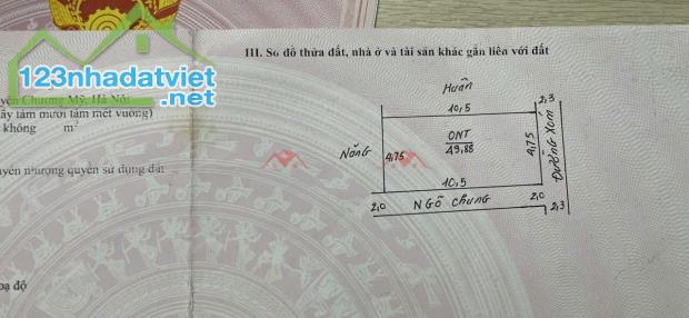 CHÍNH CHỦ CẦN TIỀN BÁN LÔ ĐẤT 49,88M ẠI PHỤNG CHÂU-CHƯƠNG MỸ-HÀ NỘI - 2