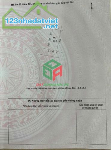 BÁN ĐẤT 50M2 THÔN ĐOÀI VIỆT HÙNG ĐÔNG ANH - THÔNG Ô TÔ NHỈNH 4 TỶ
