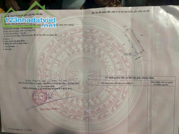 Bán đất mặt tiền tỉnh lộ 44B mới , Phước Hải Trục chính (TL44B Nguyễn Hữu Cảnh )