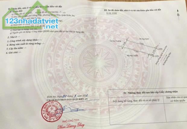 BÁN ĐẤT  ĐƯỜNG ĐỒNG LẬP, ĐỒNG HÒA, KIẾN AN, HẢI PHÒNG - 4
