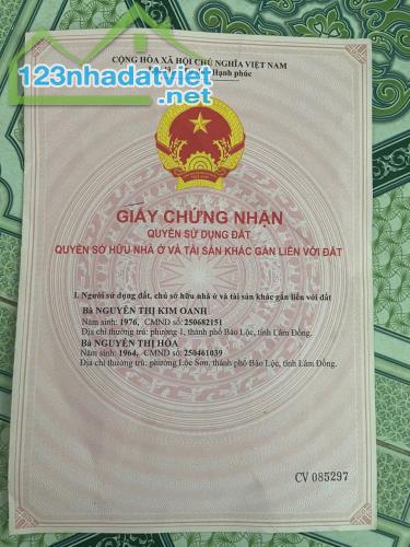 BÁN ĐẤT 2 MẶT TIỀN DT: 286M2, ĐƯỜNG RỘNG 8M, SỔ HỒNG – GIÁ TỐT XÃ LỘC QUẢNG, H.BẢO LÂM, - 1