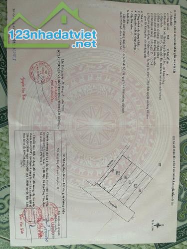 BÁN ĐẤT 2 MẶT TIỀN DT: 286M2, ĐƯỜNG RỘNG 8M, SỔ HỒNG – GIÁ TỐT XÃ LỘC QUẢNG, H.BẢO LÂM,
