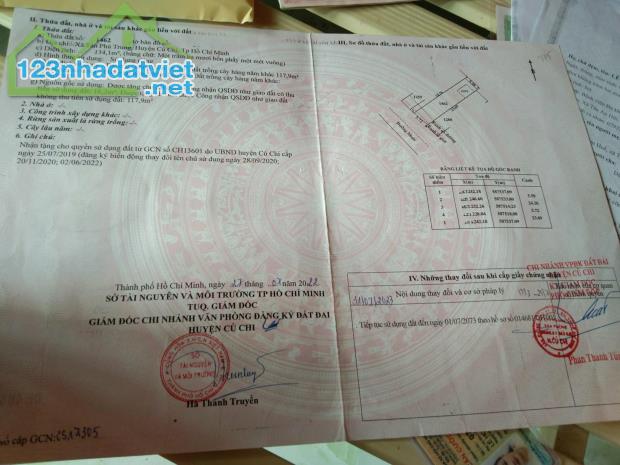 Bể Nợ Bán Nhà 134m2 Xã Tân Phú Trung, Củ Chi giá 650 Triệu có SHR - 2
