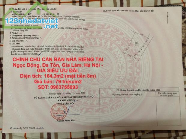 CHÍNH CHỦ CẦN BÁN NHÀ RIÊNG TẠI Ngọc Động, Đa Tốn, Gia Lâm, Hà Nội - GIÁ SIÊU ƯU ĐÃI. - 4