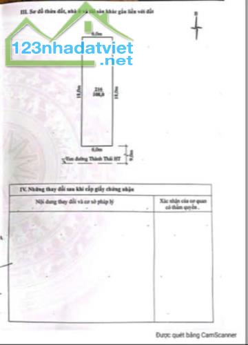 BÁN NHÀ 2 TẦNG – ĐƯỜNG THÀNH THÁI, P. ĐÔNG THỌ-TP THANH HÓA