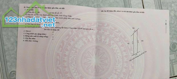 CHÍNH CHỦ CẦN BÁN 3 LÔ ĐẤT LIỀN KỀ CÓ VỊ TRÍ ĐẸP TẠI XÃ MỸ TRÀ - TP. CAO LÃNH - ĐỒNG THÁP. - 2