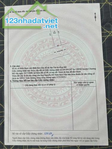 CẦN TIỀN BÁN LÔ ĐẤT 100M2 KHU TÁI ĐỊNH CƯ ĐỒNG VAI, TT. XUÂN MAI, CHƯƠNG MỸ GIÁ HƠN 3 TỈ - 5