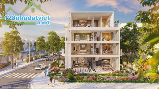 Biệt thự Song Lập 228m giá 44 tỷ, xây thô hoàn thiện mặt ngoài Vinhomes Đan Phượng - 1