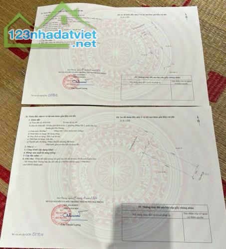 Bán 2 lô đất 90m tái định cư Tasa Đông Hải 2, Hải An. Tuyến 2  đường Nguyễn Bỉnh Khiêm - 3