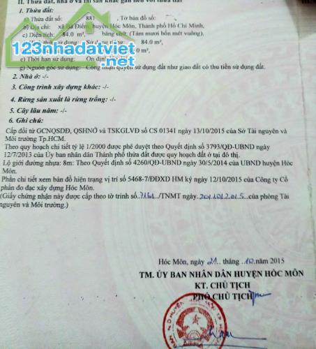 Siêu Phẩm nè! Cần Bán nhanhcan nhà Tiền Lân Bà Điểm Hóc Môn 820triệu Sổ Hồng Riêng 84m2 - 5